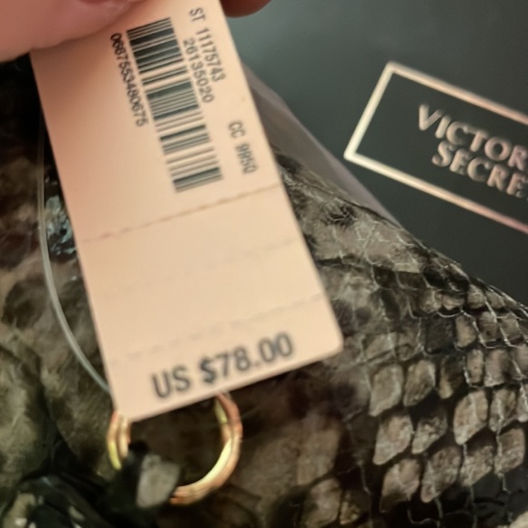 Victoria’s Secret Python 🐍 Snakeskin Print Faux Leather Crossbody.NWT🔹FIRM🔹 - Picture 11 of 14
